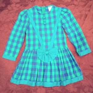 Kate Greenaway 1990s Vintage Plaid Dress